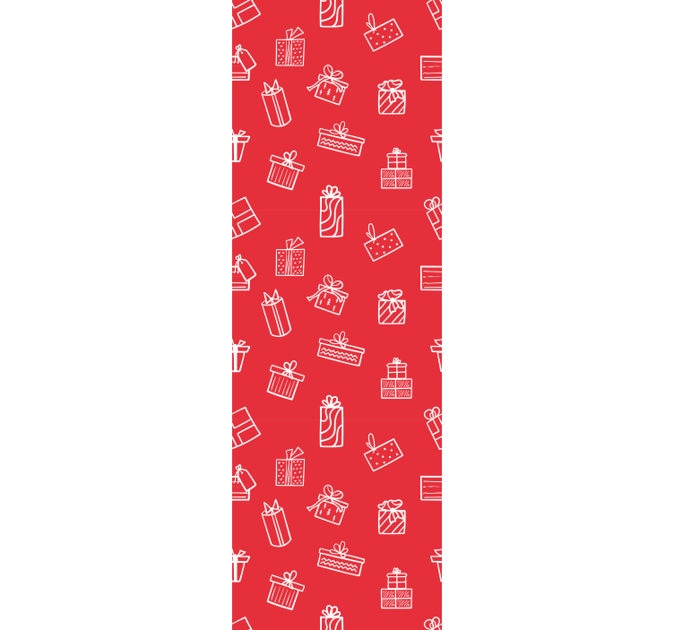 Gift Pattern Motif holiday christmas wallpaper - TenStickers