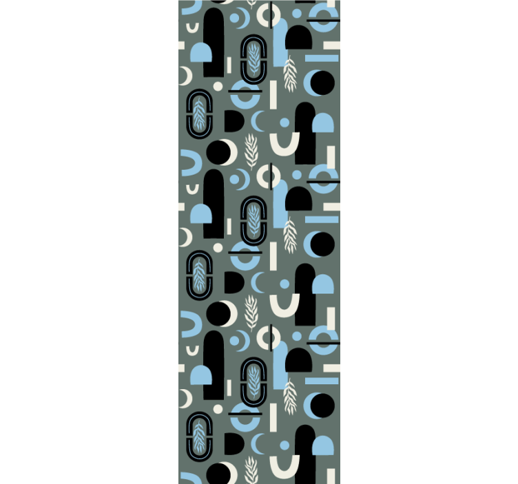 Geometric Shapes Collage contemporary wallpaper - TenStickers