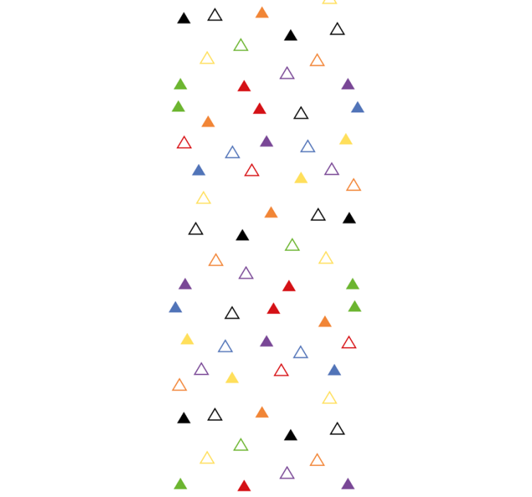 Colorful Triangular Motif wallpaper geometric - TenStickers