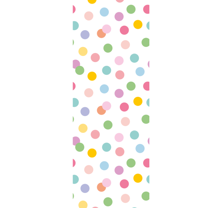 Playful Dot Pattern polka dots wallpaper - TenStickers