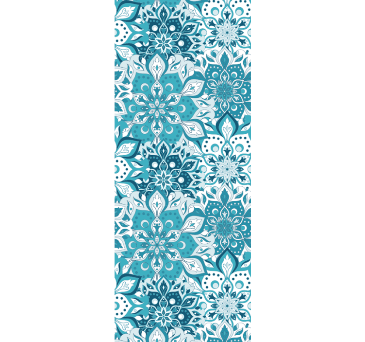 Floral Mandala Pattern ornamental wallpaper - TenStickers