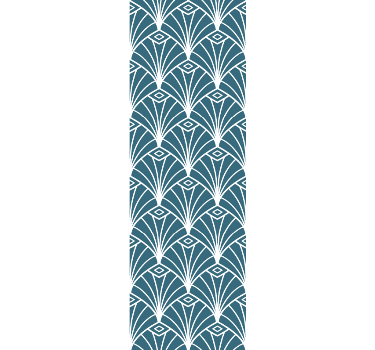 Geometric Peacock Feathers wallpaper geometric - TenStickers