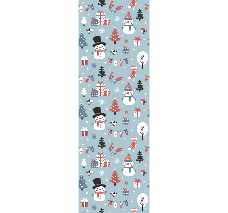 Festive Seasonal Pattern holiday christmas wallpaper - TenStickers