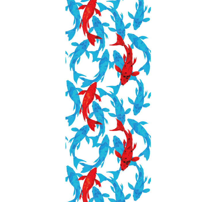 Aquatic Dance fishes wallpaper - TenStickers