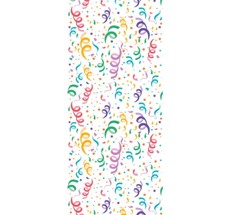 Festive Confetti Design nursery room wallpaper - TenStickers