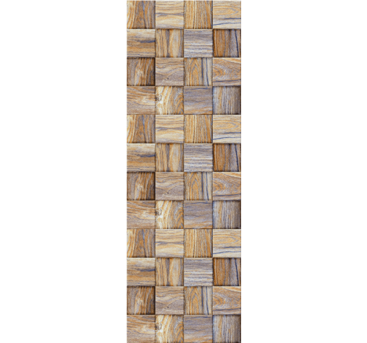 Woven Wood wood effect wallpaper - TenStickers