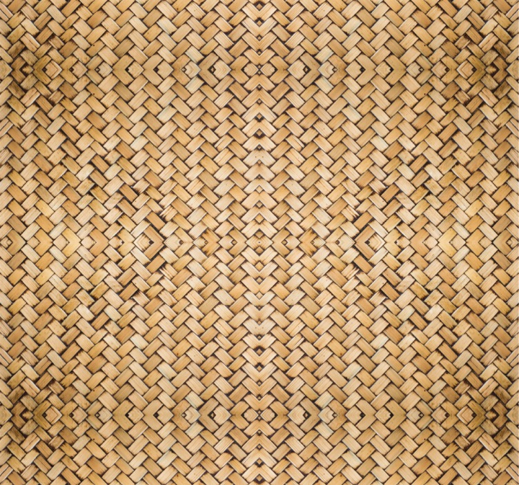 Woven Texture wood effect wallpaper - TenStickers
