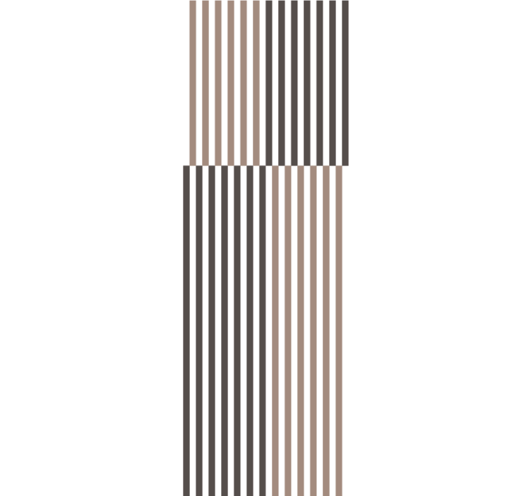 Stylish beige and brown design wallpaper striped - TenStickers
