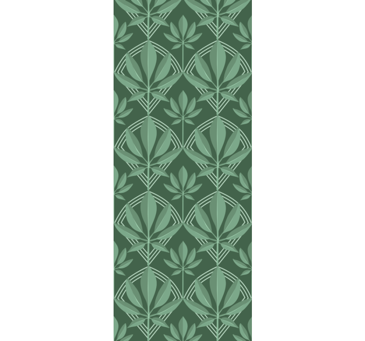 Green Vertical Pattern living area wallpaper - TenStickers