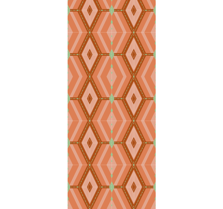 Diamond Patterned Design wallpaper geometric - TenStickers