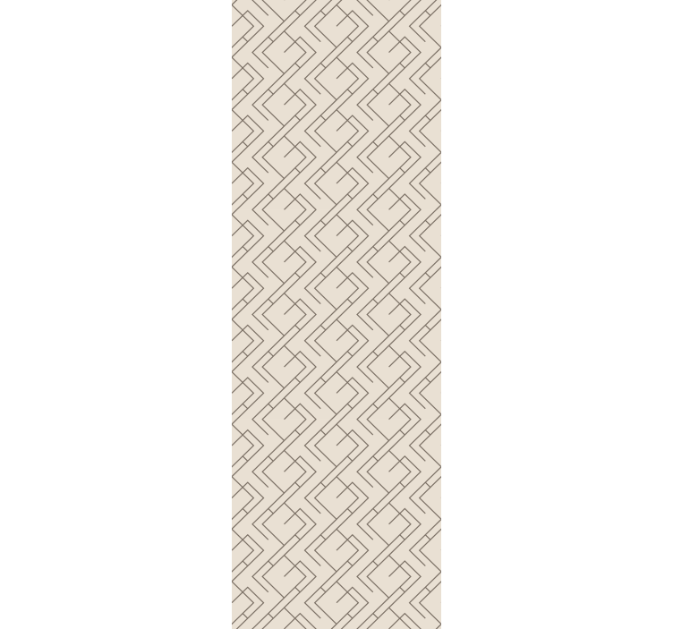 Interlocking Line Pattern wallpaper geometric - TenStickers