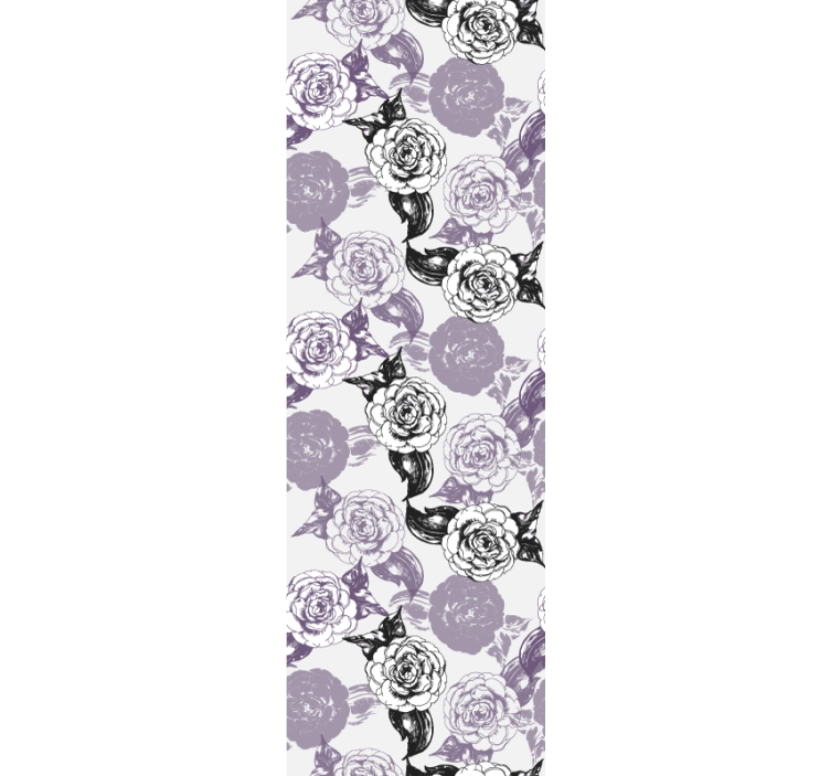 Floral wallpaper charming rose design - TenStickers