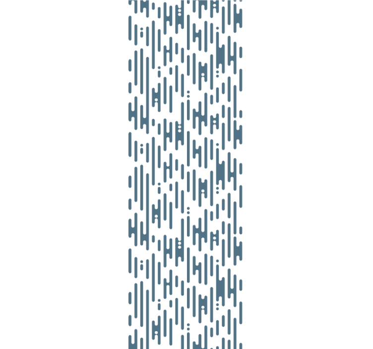 Blue irregular Japandi pattern wallpaper - TenStickers