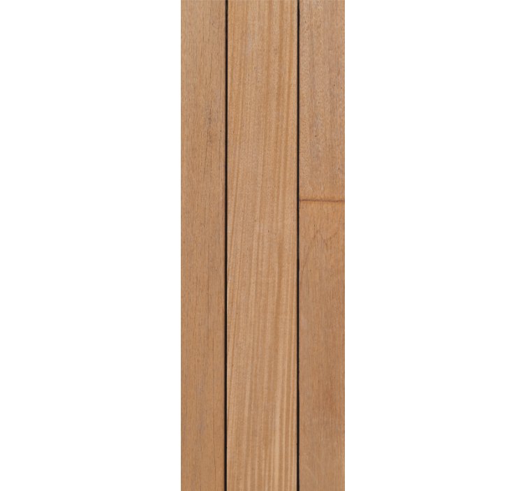 Brown simple planks wood effect wallpaper - TenStickers