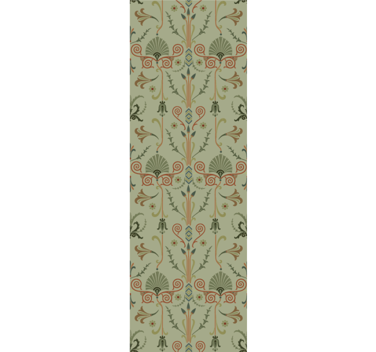 Green vine decor living area wallpaper - TenStickers