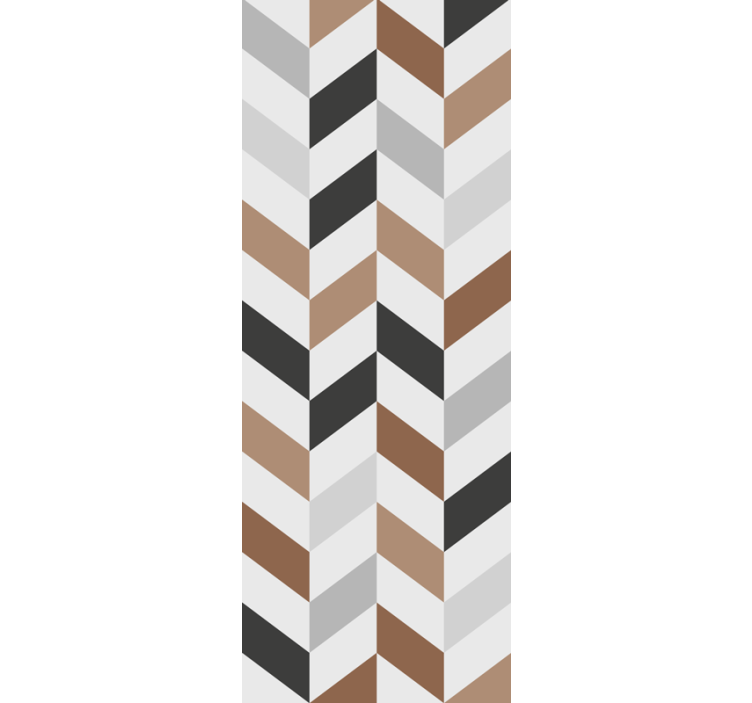 Abstract chevron motif wallpaper teenage bedroom - TenStickers