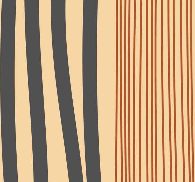 Boho stripes design living area wallpaper - TenStickers