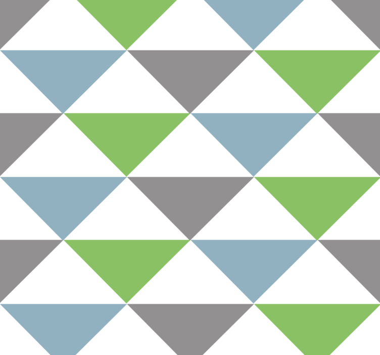 Colorful pastel triangles wallpaper office - TenStickers