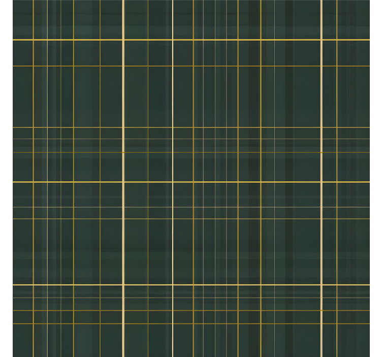 Dark green Scotthish pattern wallpaper squares - TenStickers