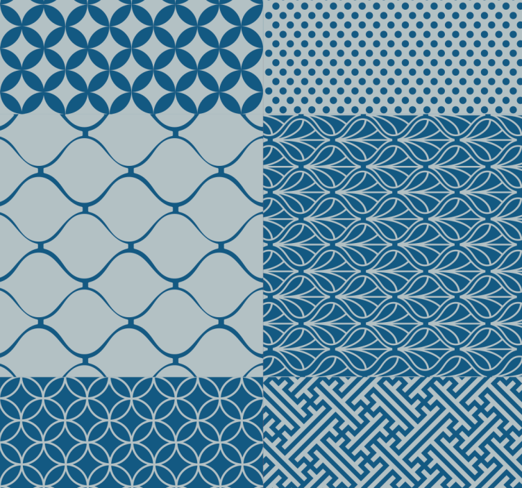 Geometric Pattern Play tile effect wallpaper - TenStickers
