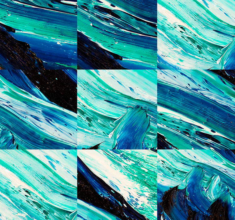 Geometric Turbulence abstract wallpaper - TenStickers