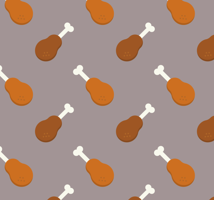 Meat Cut Motif animals wallpaper - TenStickers