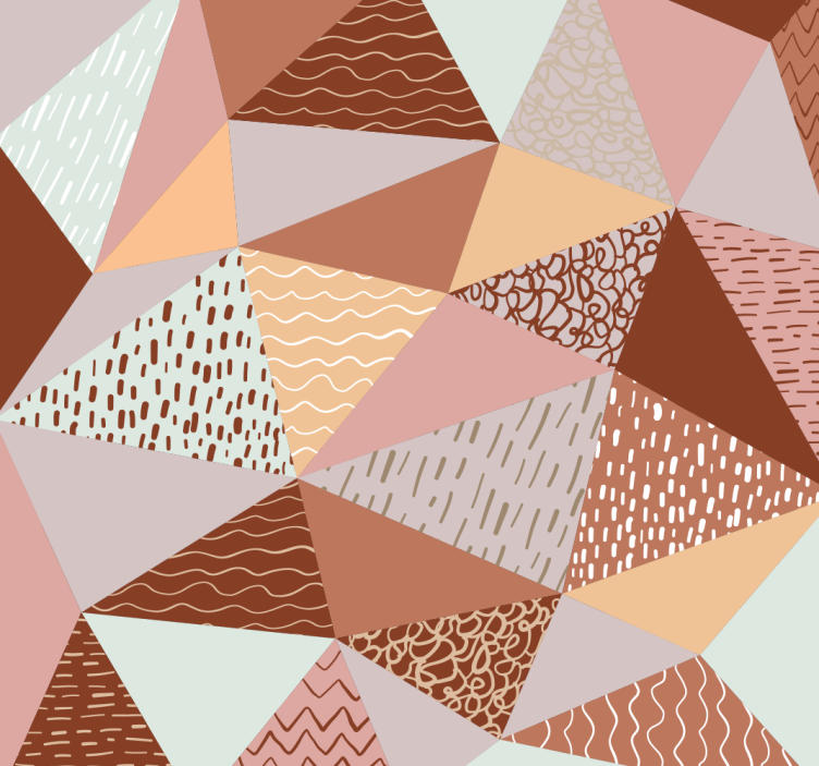 Textured Triangles wallpaper geometric - TenStickers