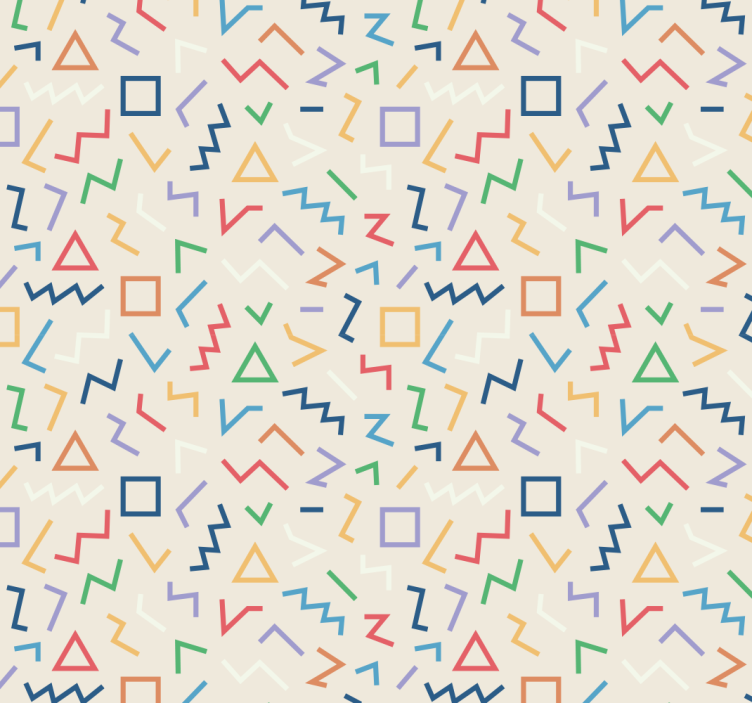 Geometric Pattern Hues wallpaper geometric - TenStickers
