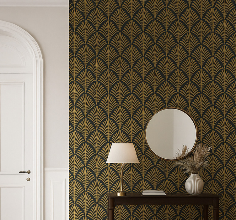 1920's golden glamour retro wallpaper - TenStickers