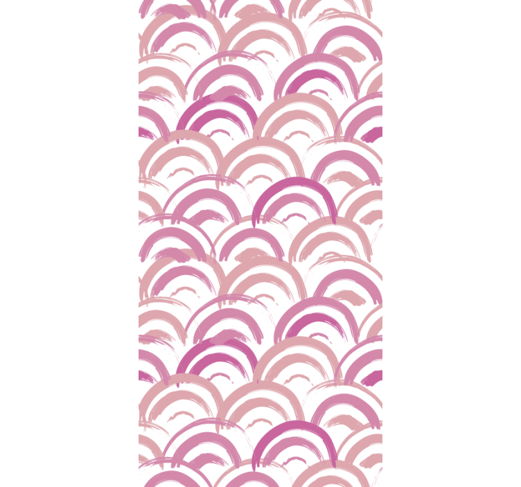 Curved Line Art wallpaper geometric - TenStickers