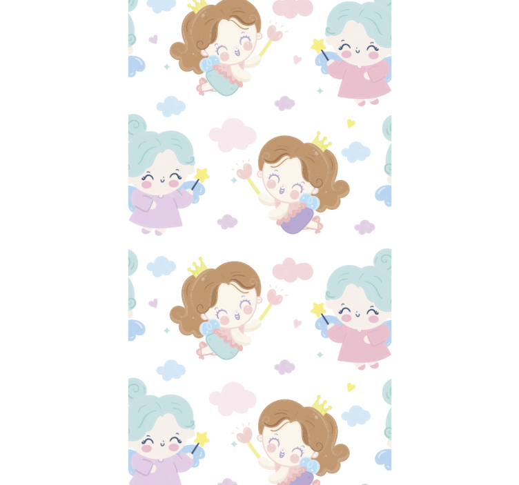 Magic fairy pattern nursery room wallpaper - TenStickers