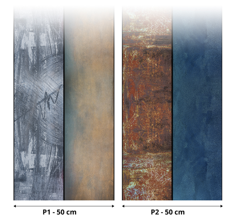 Abstract Textured Panels master bedroom wallpaper - TenStickers