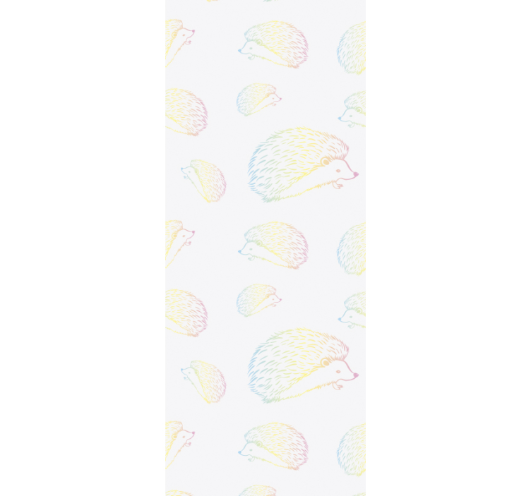 Hedgehog Pattern animals wallpaper - TenStickers