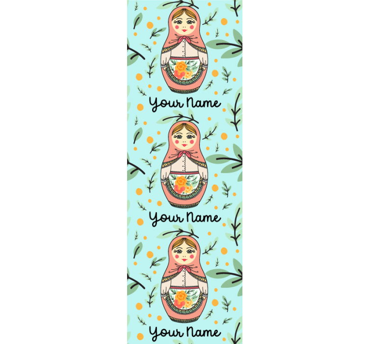 Cute Matryoshka Dolls custom wallpaper - TenStickers