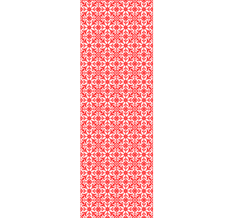 Intricate patterns red wallpaper - TenStickers