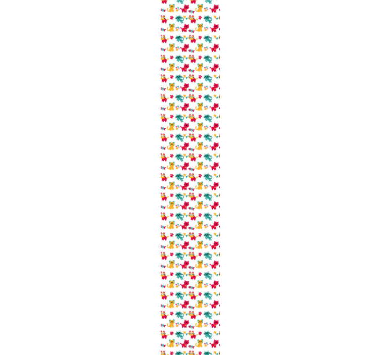 Colored original pattern cats wallpaper - TenStickers