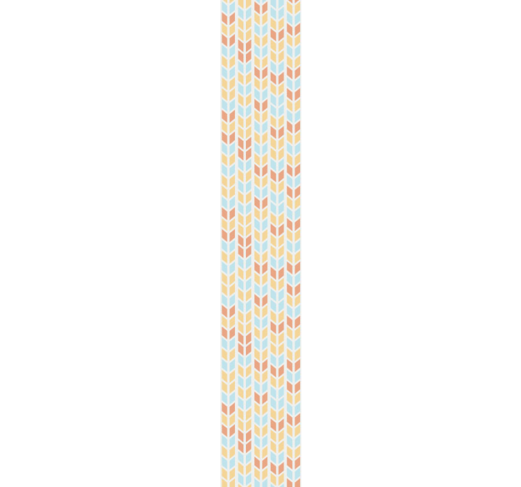 Blue and beige arrows wallpaper geometric - TenStickers