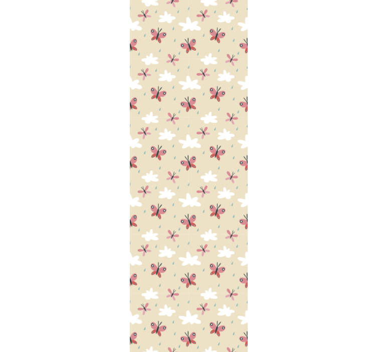 Butterflies wallpaper with butterfly pattern - TenStickers