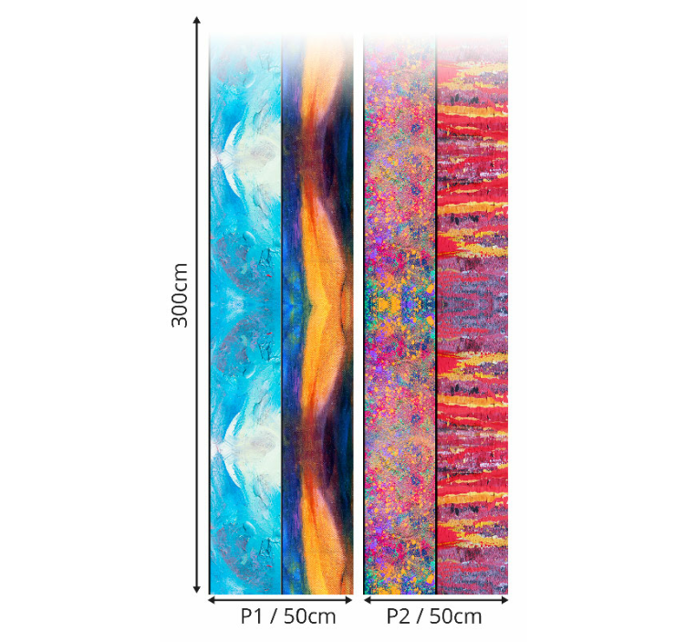 Wallpaper colorful splash - TenStickers