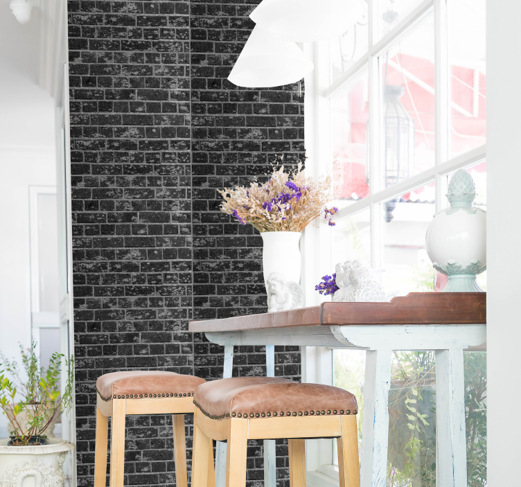 Brick Effect bricks wallpaper - TenStickers