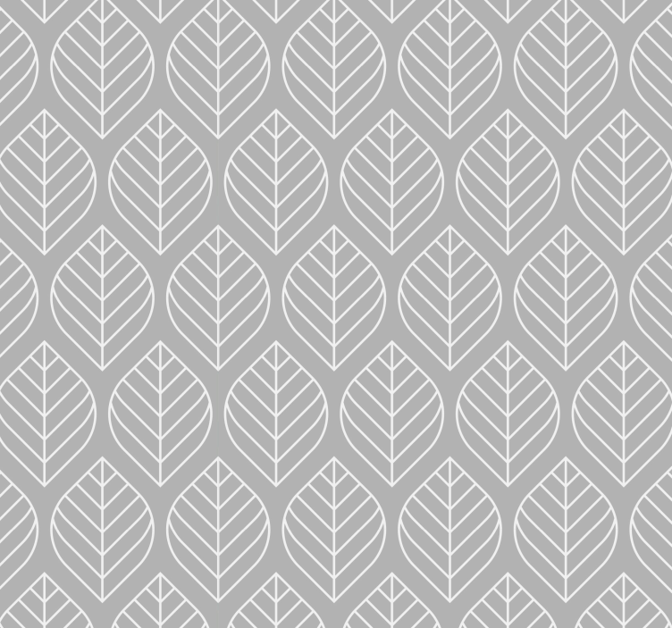 Leaf Patterns wallpaper geometric - TenStickers