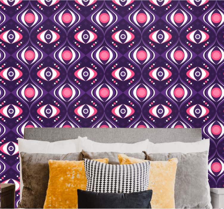 Abstract Eye Motif abstract wallpaper - TenStickers