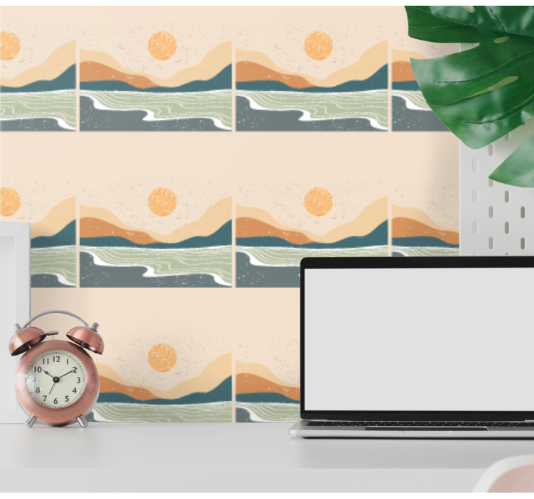 Abstract Landscape landscape wallpaper - TenStickers