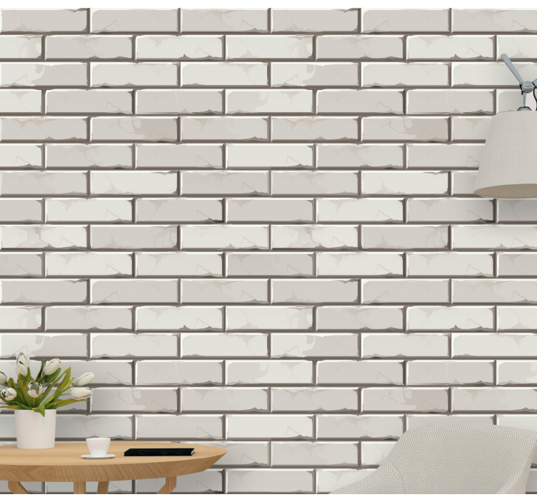 Brick Illusion bricks wallpaper - TenStickers