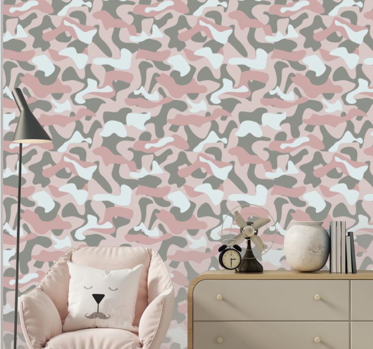 Camouflage Zebra wallpaper zebras - TenStickers