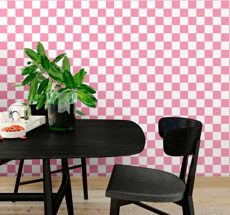 Checkerboard Pattern wallpaper squares - TenStickers