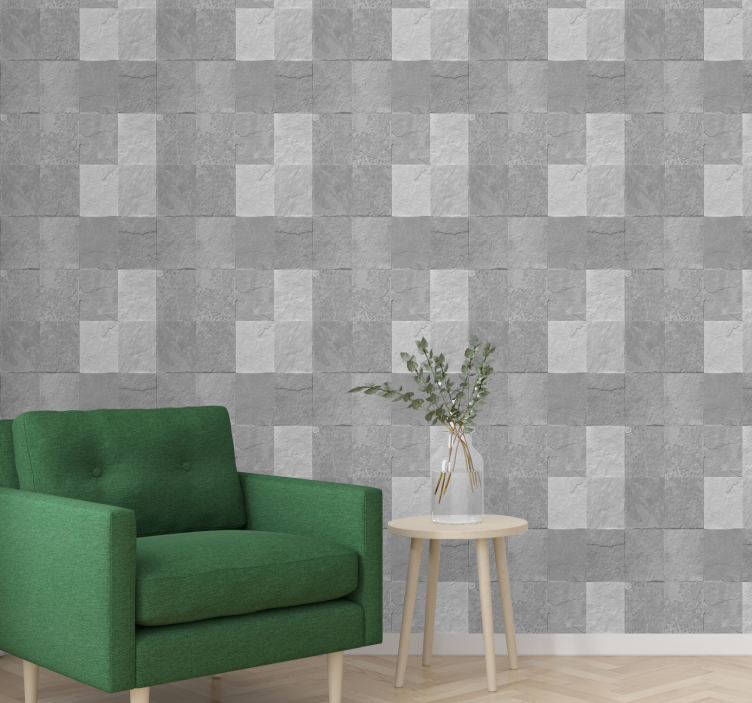 Checkered Pattern wallpaper squares - TenStickers