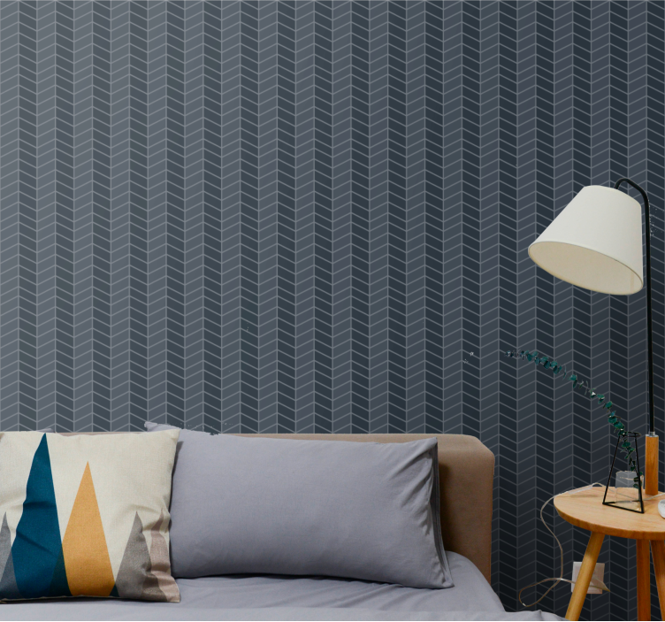 Chevron Pattern Design wallpaper vertically striped - TenStickers