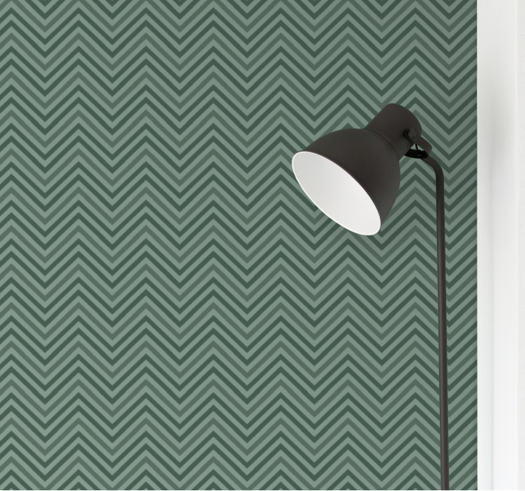 Chevron Zigzag Texture wallpaper geometric - TenStickers