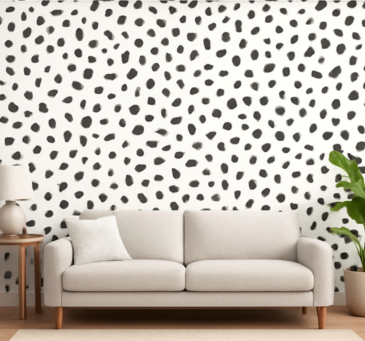Classic Dalmata design cute dog wallpaper - TenStickers